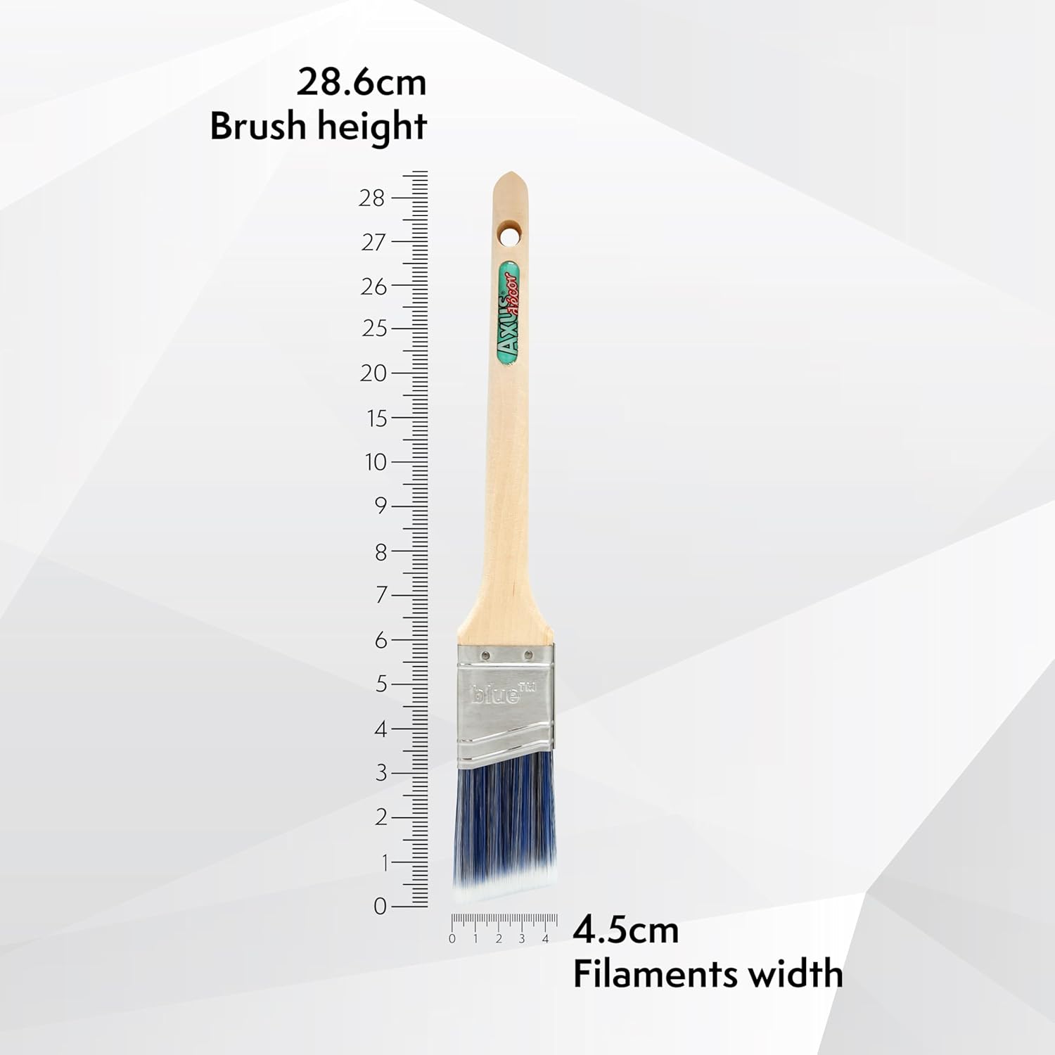Axus Decor Angled Pro-Cutter Paint Brush (Blue Series) - 1.5"/38m - for Cutting in Walls, Ceilings & Woodwork Edges