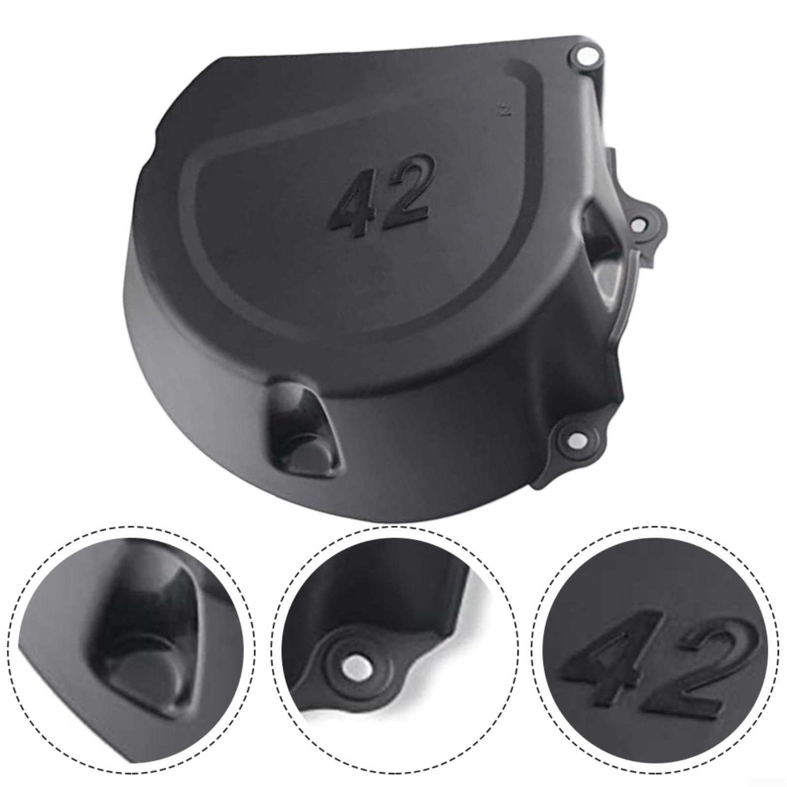 GY21084 - Cintura di protezione per tosaerba mancini, per trattori tosaerba modelli D100-D130, LA105-LA135 e X105-X145, accessorio in plastica nera per protezione del ponte del tosaerba