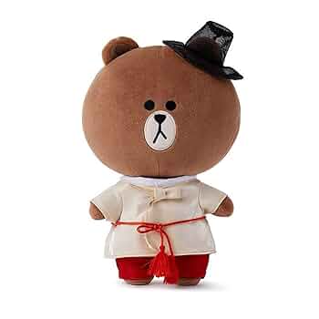 【新品】LINE FRIENDS 韓国限定ブラウン BIGぬいぐるみ 約50cm 71cD9haw-3L._UF894,1000_QL80_.jpg