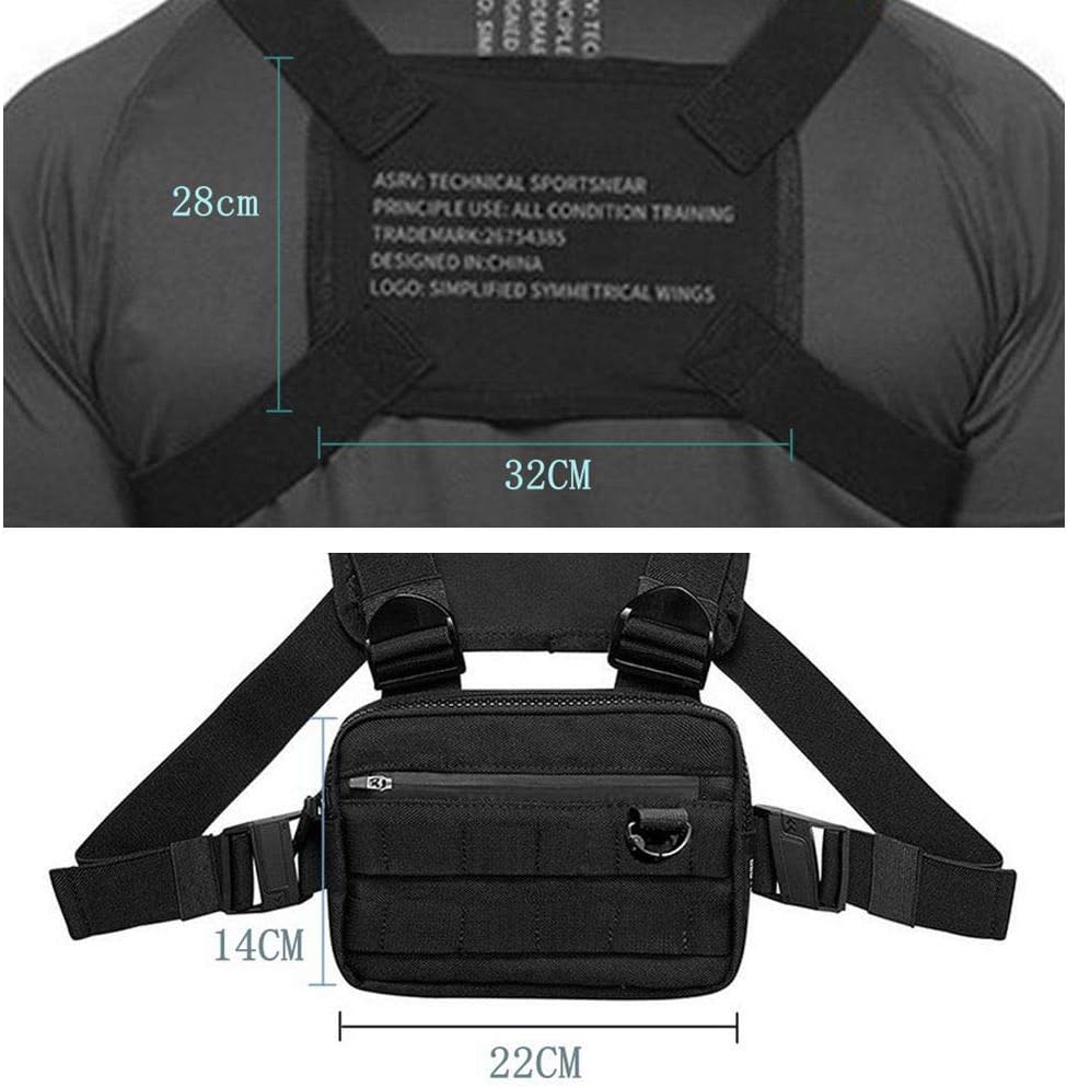 PAVEHAWK Tactical Running Backpack Vest Cell Phone and Accessories Holder Lightweight Pack for Walking Cycling