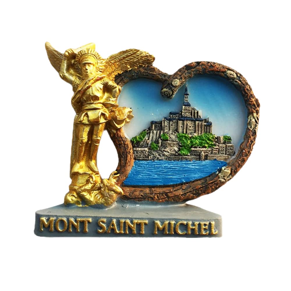 3D Mont Saint-Michel Normandy France Fridge Magnet Souvenir Gift Craft Collection