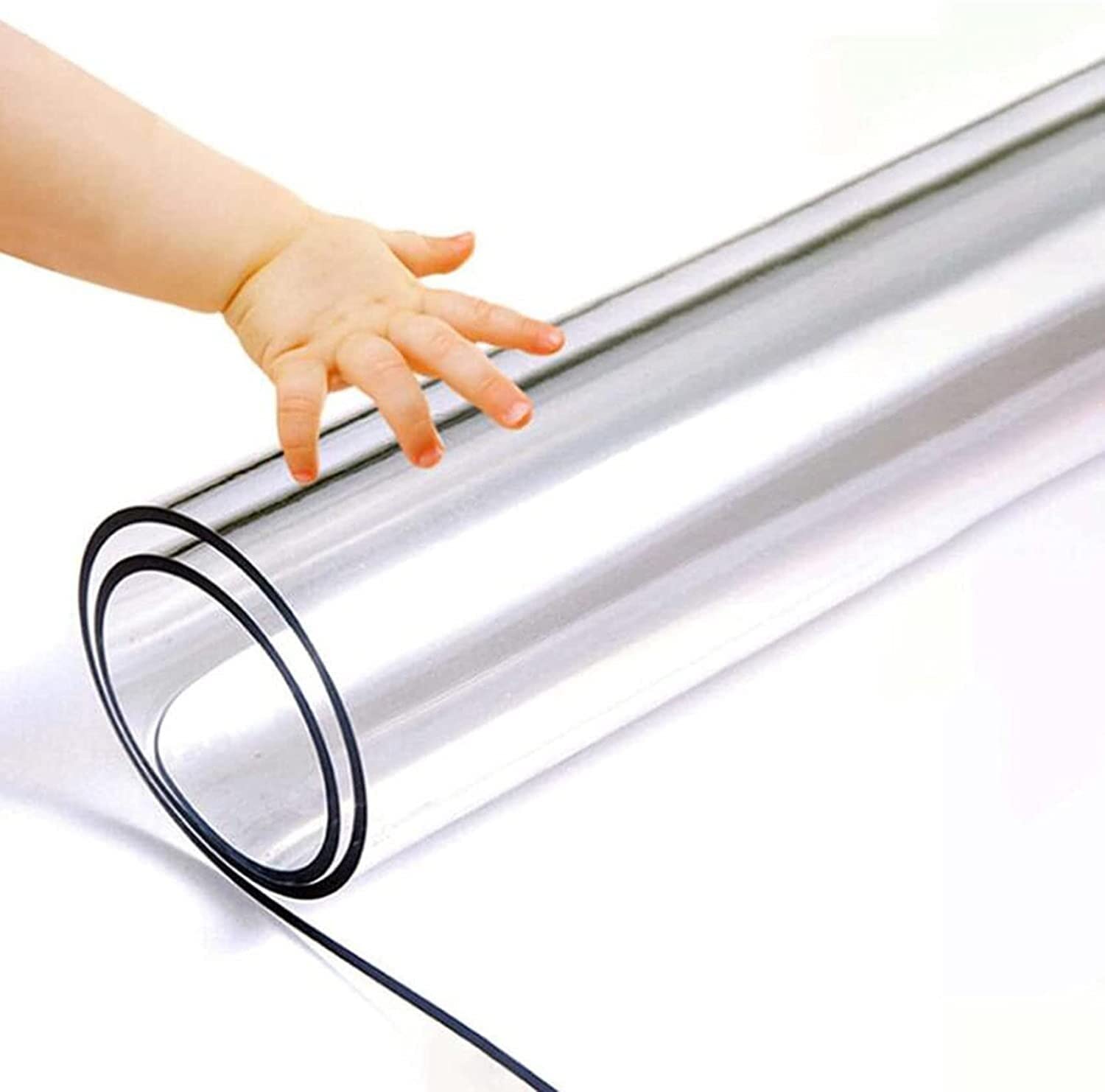 Tapis de protection transparent pour la maison et le bureau, antidérapant, anti-rayures, facile à nettoyer, tapis de chaise silencieux, plusieurs