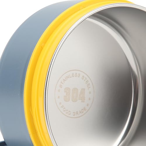 Miniatura 6 de ZJchao Contenedores térmicos para el almuerzo, olla cuadrada aislada para comer al aire libre, lonchera térmica, capacidad de 20 onzas (estilo