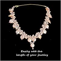 Vista 4 de Extensores de collar de oro de 14 quilates, cadena de plata de ley 925, extensión de collar, pulsera, extensor de tobillera para fabricación