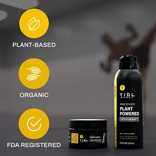 Miniatura 4 de TIDL Set de spray de crioterapia y crema de rendimiento alimentado por plantas, espray de recuperación de cuerpo completo después del entrenamiento