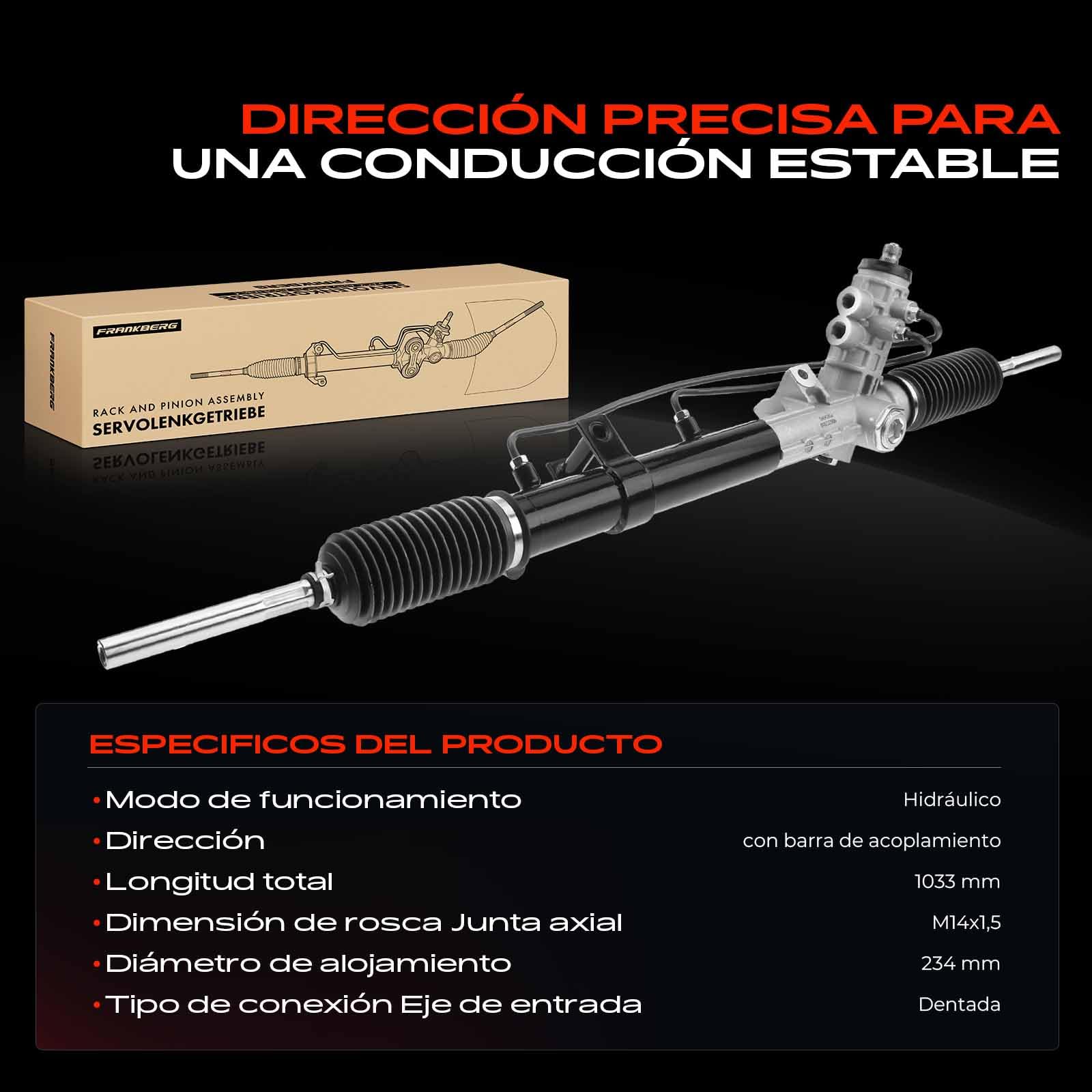 Frankberg Mecanismo de dirección asistida 32131134945 | hidráulico, para Conducción por la izquierda; Compatible con: R.o.a.d.s.t.e.r Z1, Serie 3 E30, Serie 3 Touring E30