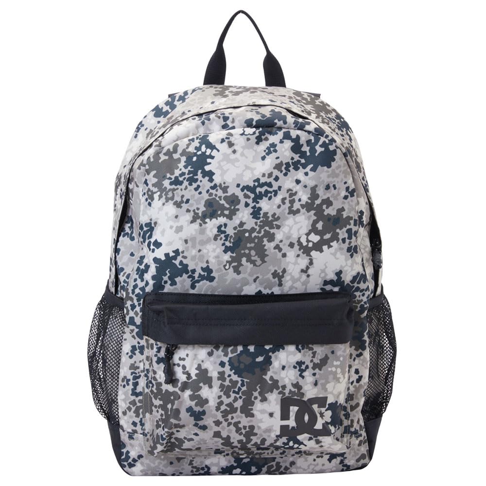 DC Shoes Backsider 4 Mochila, 18.5L, Gris Multicolor, para Hombre, con Compartimento para Portátil 15", Panel Posterior Acolchado, 42x31x14 cm