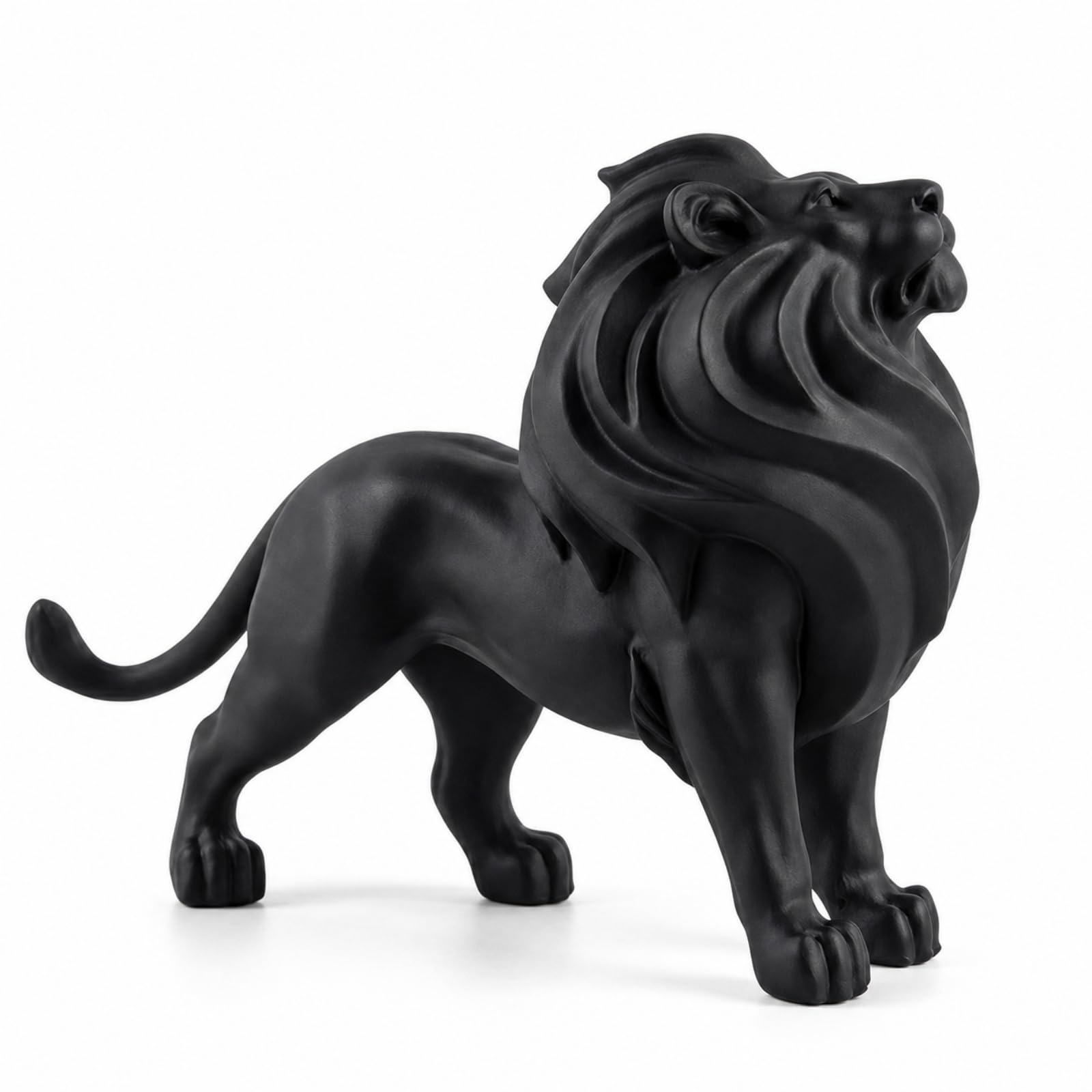 Escultura León Mate Figura León Artística coración para Oficina, Recibidor