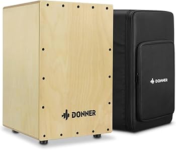 箱型 打楽器 カホン Amazon | Donner カホン Cajon 打楽器 木製 フルサイズ ボックス