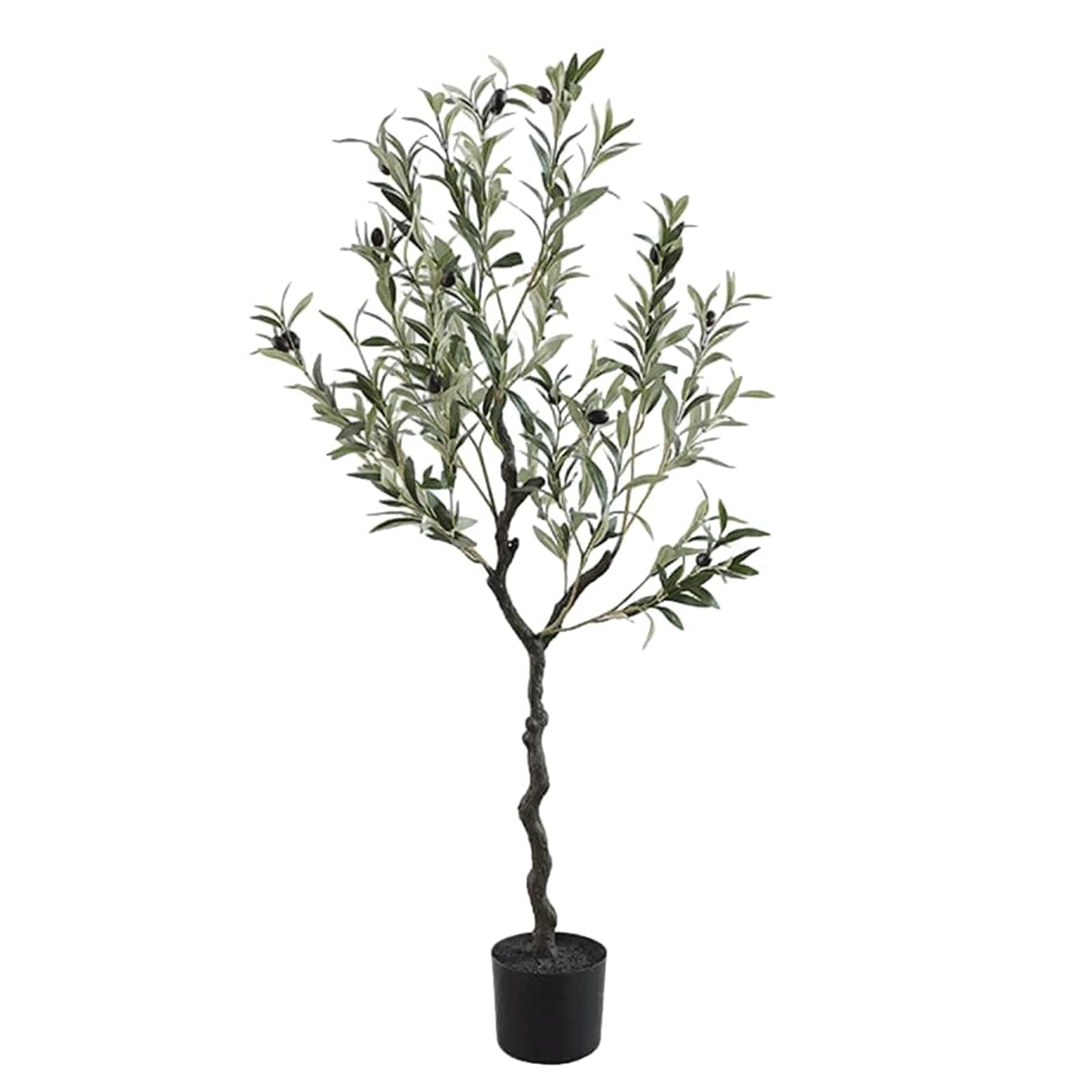 GLJTUO fake tree 3.9ft Fake Tree Artificial Olive Tree Fake Potted With Faux Olive Branches And Fruits Simulation Tree For Home Fake Plants Realistic Design