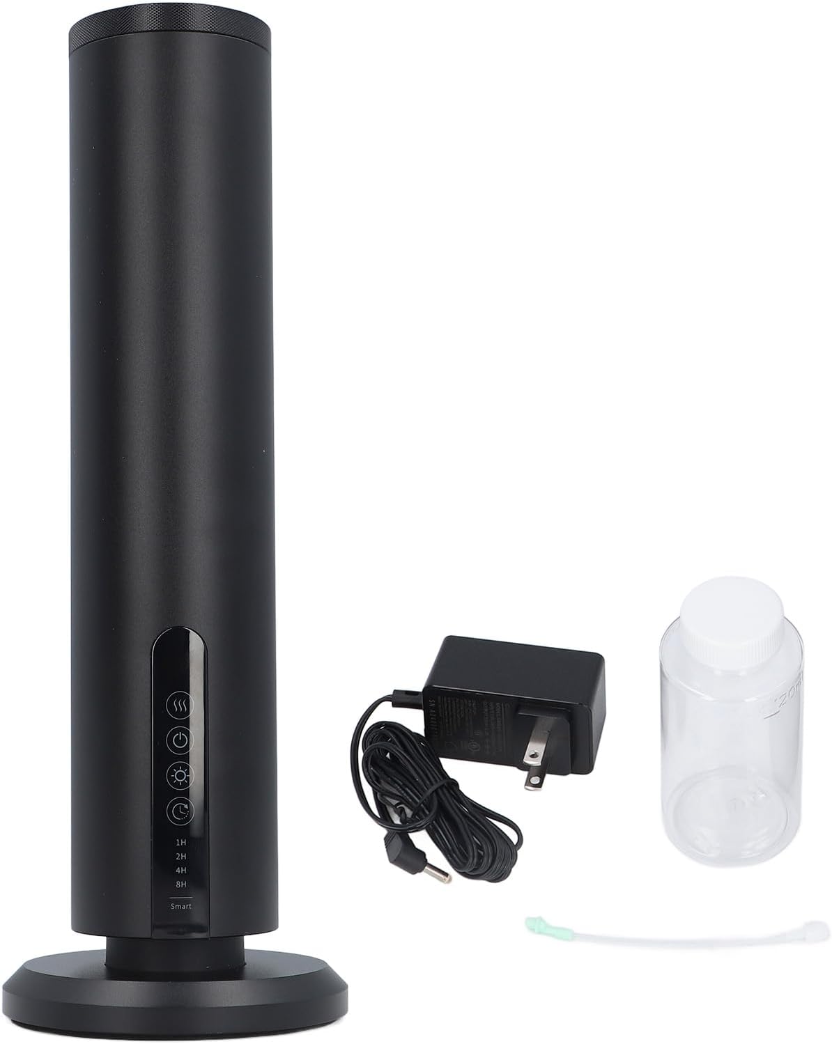 Essential Oil Diffuser, 120ML Waterless Aromatherapy Diffuser with Control and Night Light, Rechargeable Modern Smart Essential for Home Office Bedroom Plants (Black)