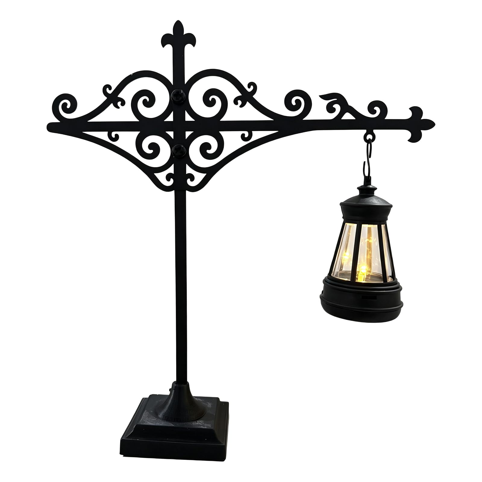 Library Lantern Decorative Bookshelf Lighting, Miniature Hanging Shelf Lamp