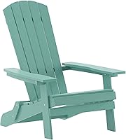 Vista 27 de Flash Furniture Charlestown – Silla plegable Adirondack de poliresina para interiores o exteriores, resistente a la intemperie, color negro