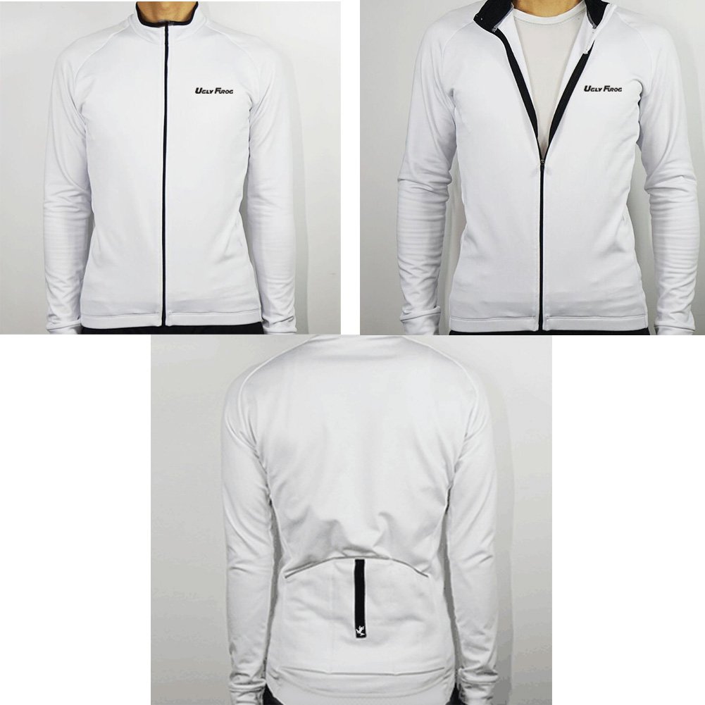 UGLY FROG Mode Radtrikot Herren Set Winter/Fallen Sport&Freizeit Rennrad Fahrradbekleidung Radsport Hemd Bike Radlerhose Vlies Thermo Reflektor Anti-kalt CXMX04