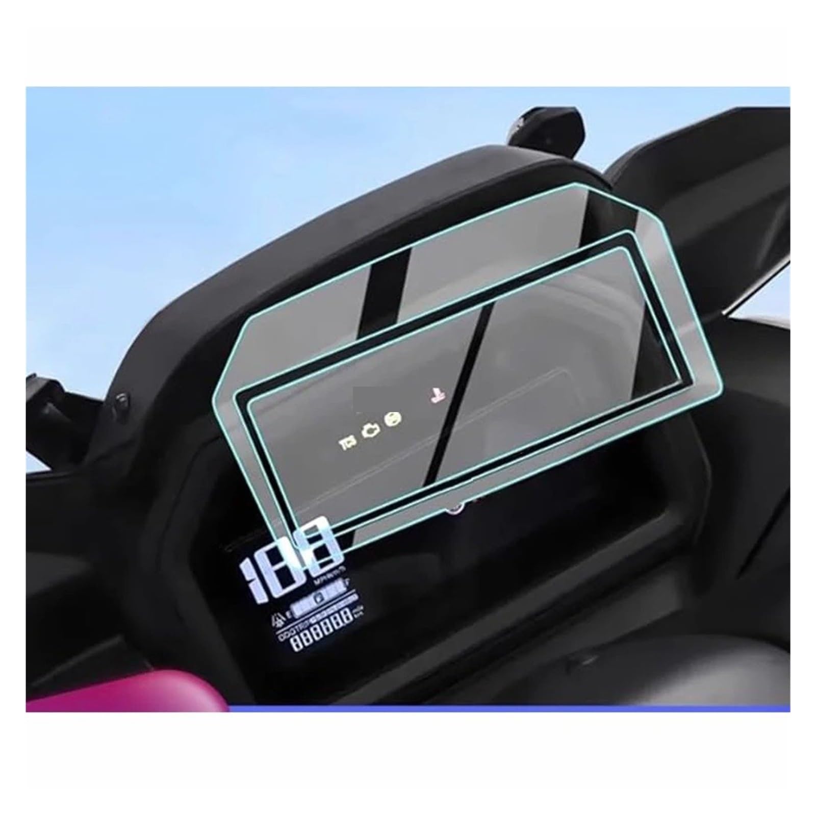 Bord Protection Filmcontre pour XMAX300 pour Xmax 300 pour Xmax300 2025 Accessoires Moto Film Protection Contre Les Rayures pour Tableau Bord D'écran(1 PSC)