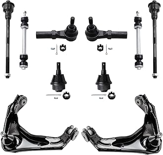 Detroit Axle - Front 17pc Suspension Kit for 4WD Chevy GMC Silverado Sierra 1500 HD Avalanche Yukon XL Suburban 2500 3500 Hummer H2 Wheel Bearing Hubs CV Axles Upper Control Arms Ball Joints Tie Rods