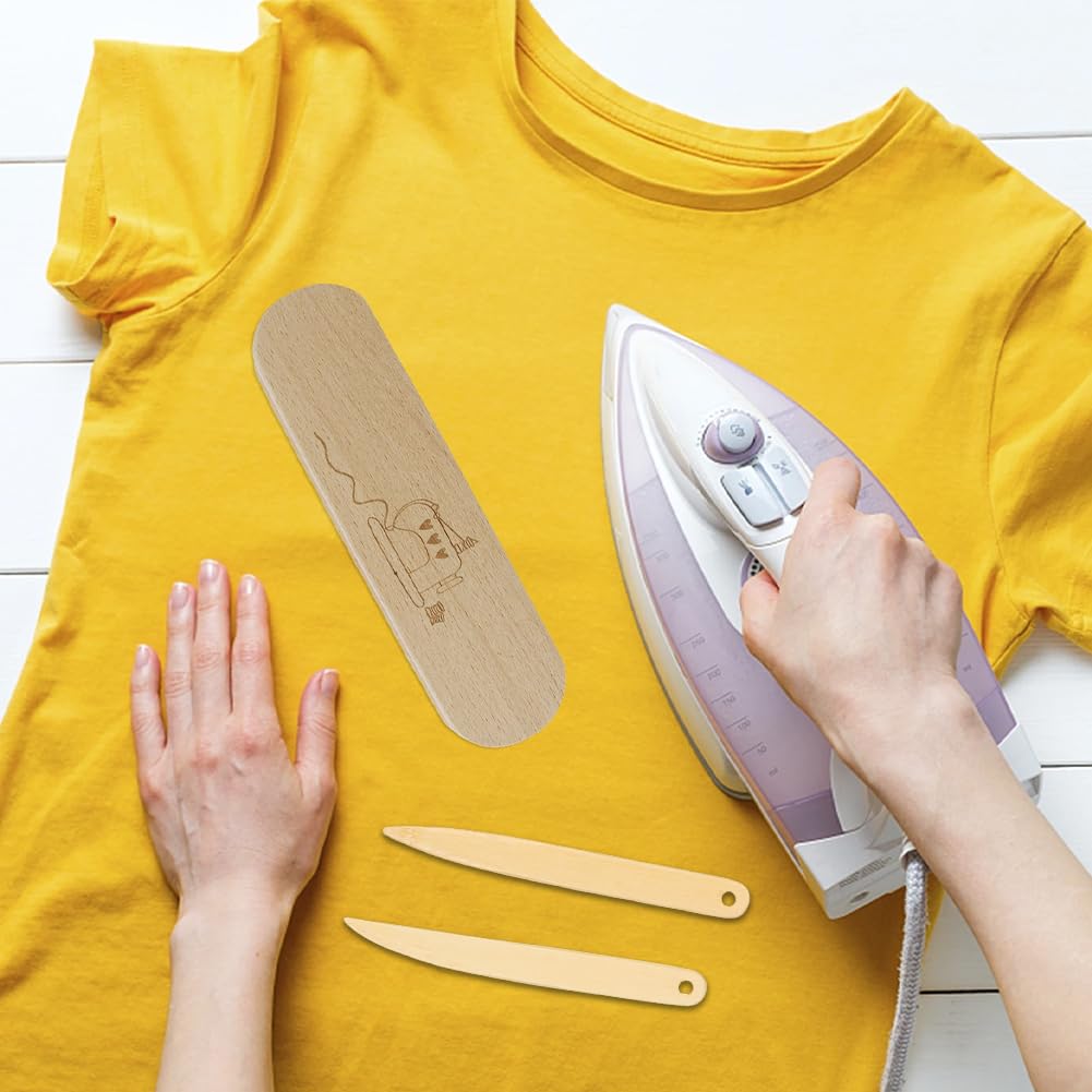 Leoapcat Batacchio da Sarto, Set Batacchio da Sarto In Legno di Faggio con Rullo da Cucito Per Trapuntatura per Cucire Appiattire Tessuti, Stirare, Pieghe del Tessuto, Quilting da Ricamo