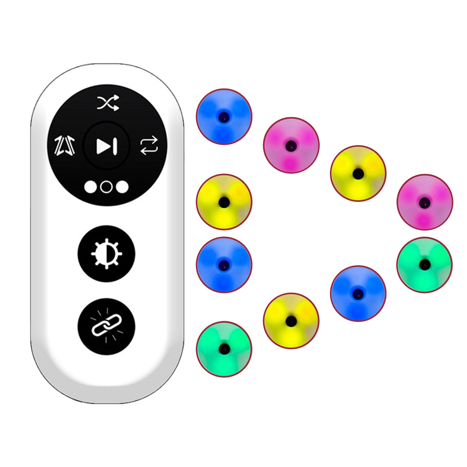 escalera de coordinación para entrenamiento de velocidad y agilidad, mejora la velocidad agilidad y tiempo de reacción, agilidad entrenamiento luces control remoto de 4 modos(Size:10pcs,Color:Azul)