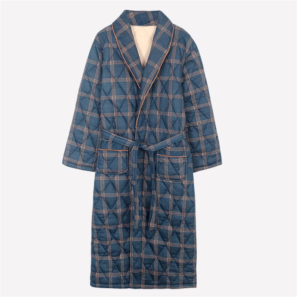 Pyjamas d'hiver en coton trois plis peignoir grande taille XXL vêtements chauds