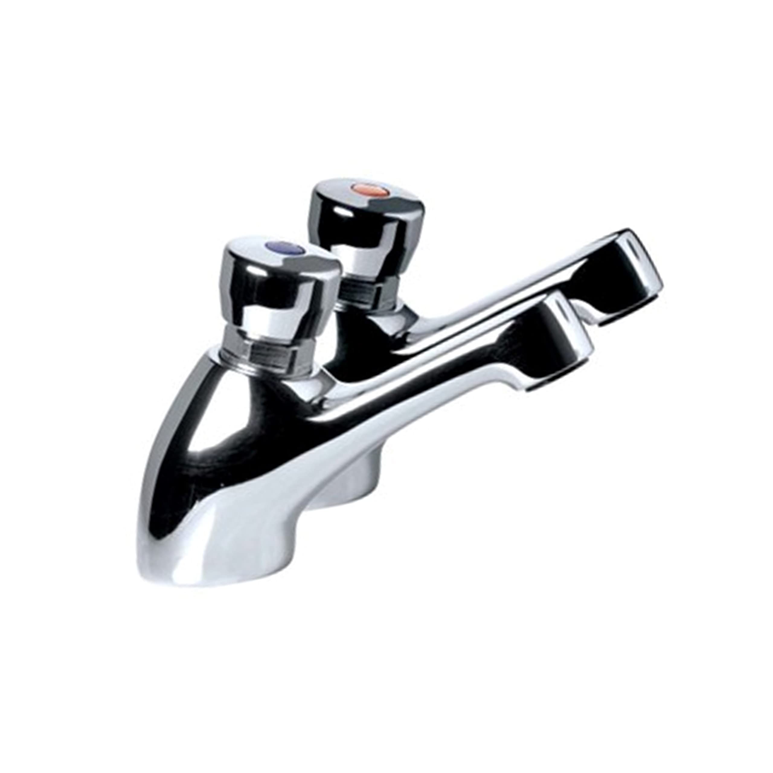Inta Chrome Non Concussive Basin Mounted Taps