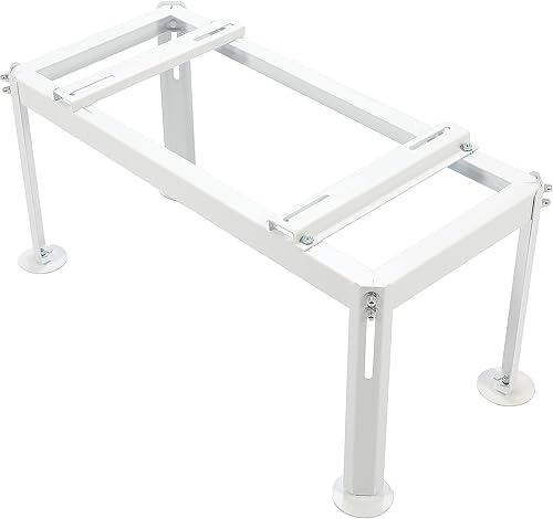 Miniatura 6 de HECASA Soporte de tierra compatible con la mayoría de mini aire acondicionado dividido, bomba de calor, acero recubierto de polvo, ajustable para