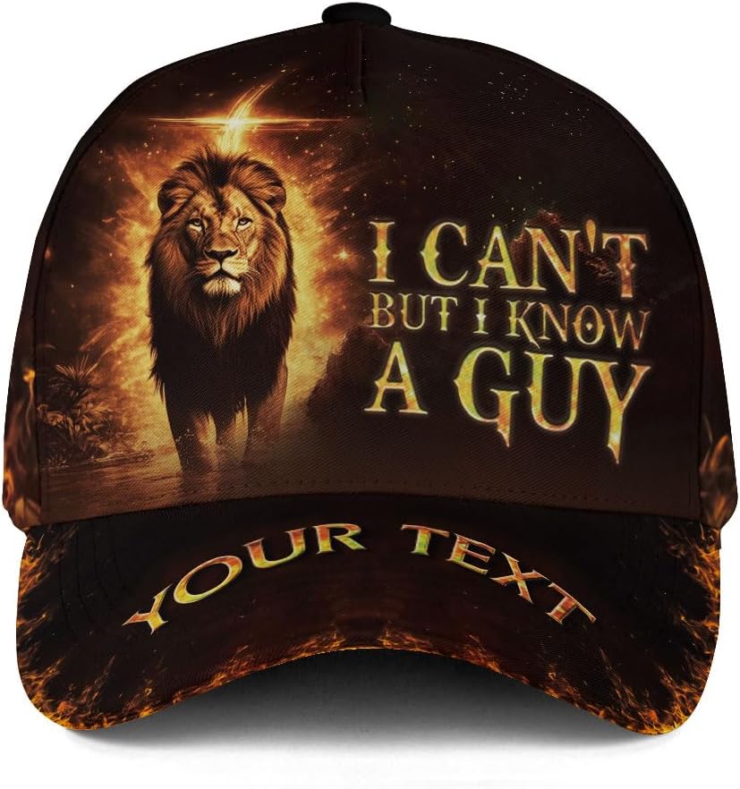Personalized I Can't But I Know A Guy Hats for Men Women, Custom Christian Gifts for Men, Christian Hats Men, Jesus Hat