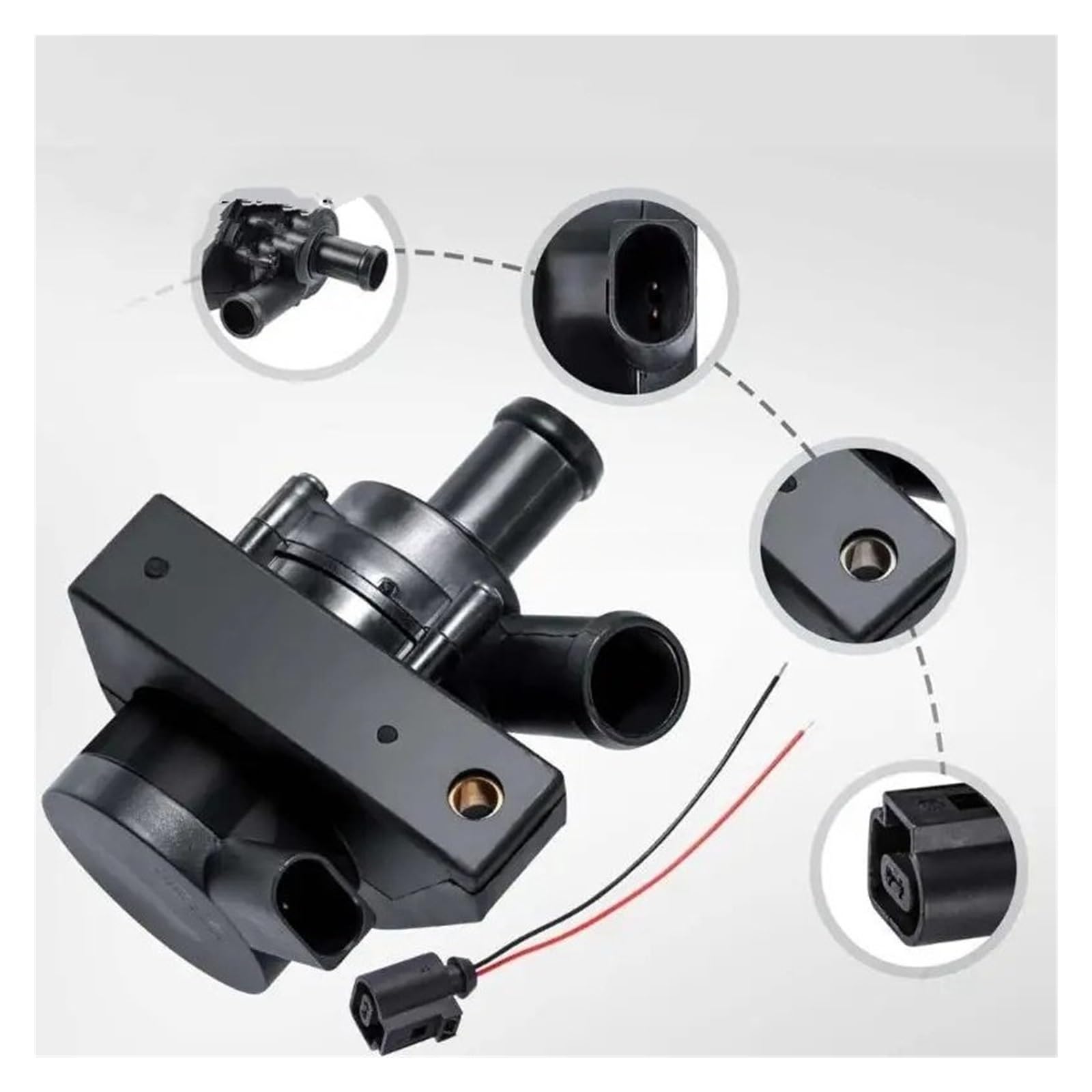 Bomba Agua Auxiliar Bomba Agua Refrigeración 1K0965561J Coche Auxiliar Eléctrico Adicional 12V Para VW Para Passat Para Jetta Para Golf Para CC