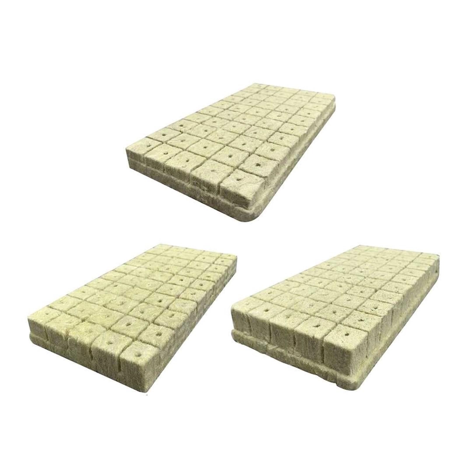 Kostki do uprawy roślin z wełny， 50-200 sztuk/partia wełny mineralnej nasiona startery klonowania kostki wentylacyjne hydroponiczne nasiona sadzonki(25x25x25 200pcs)