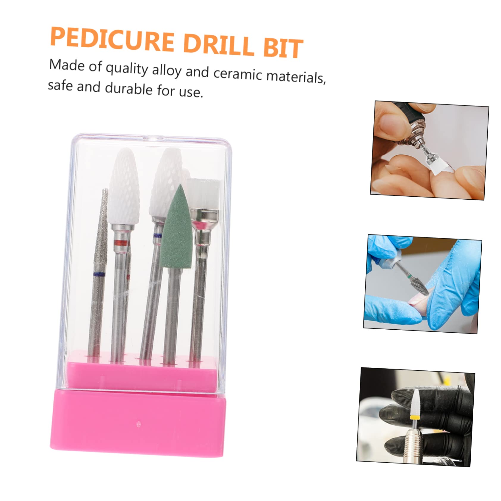14 Pz Lucidatore Per Unghie Teste Di Trapano Per Chiodi Punta Per Lucidare in Gomma Punta Tampone Per Trapano Per Unghie Abito Lega Diamante Ruotare Strumenti Per Manicure