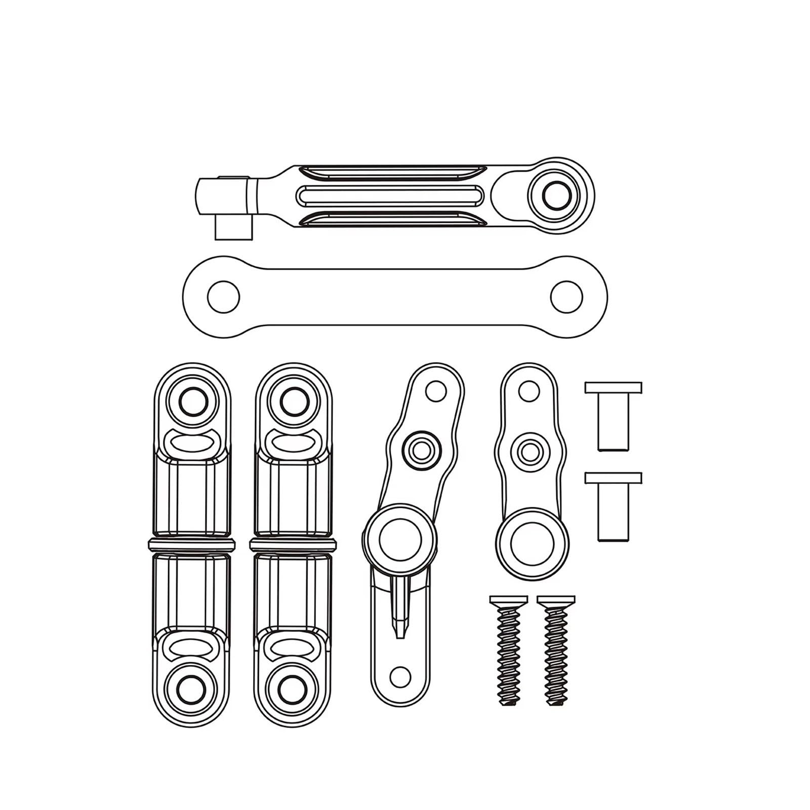 Für MJX Für Hyper Go 14301 14302 14303 1/14 Differential Stoßdämpfer Reifen Anschlagzahnrad Für Schwingarm RC Ersatzteile Modifiziertes Zubehör RC Zubehör