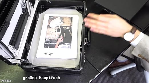 Alassio Attaché koffer PONTE kunstleder zwart Alassio Attaché koffer PONTE kunstleder zwart