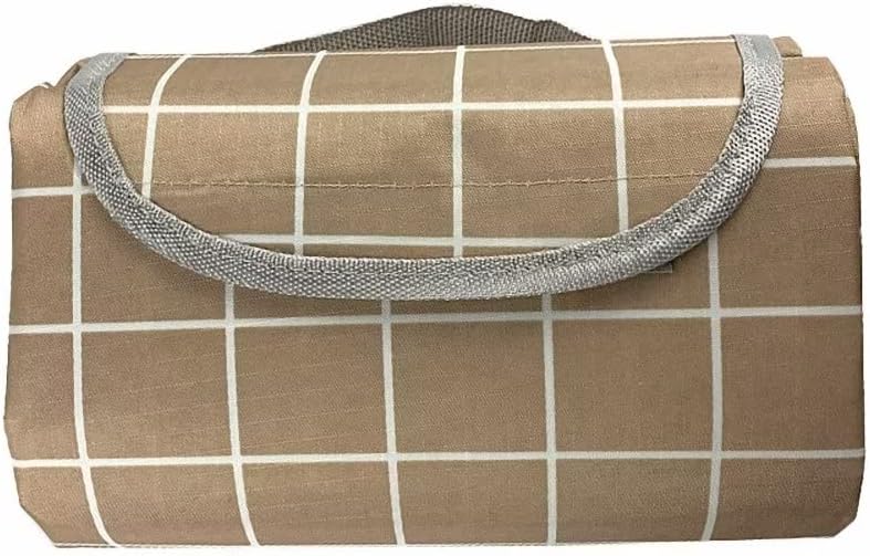 Kerio Picnic Blanket Beach Blanket Rug Handy Mat Tote - Wate-Resistant - Sandproof Padding - Machine Washable - 79"x79"