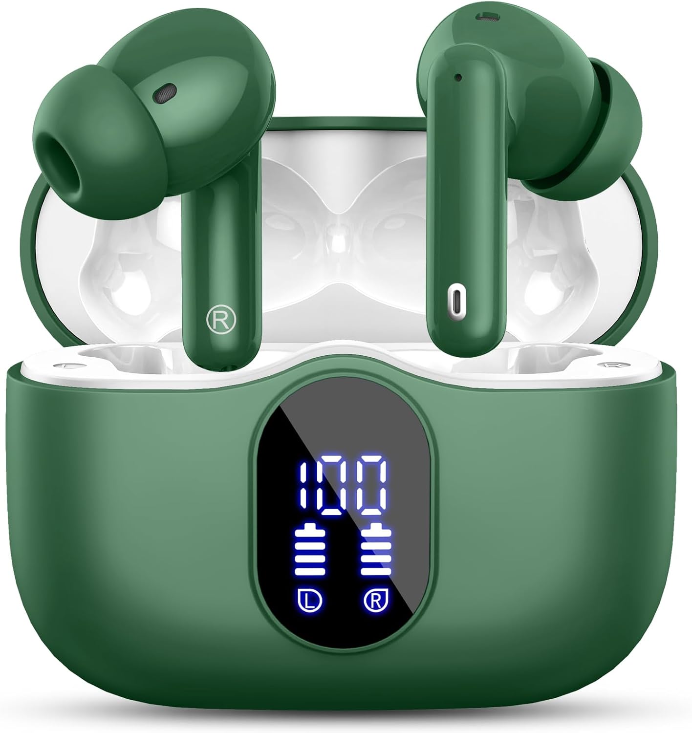 Wireless Earbuds, Bluetooth 5.3 Headphones In Ear with 4 ENC Noise Cancelling Mic, 2025 Bluetooth Ea… Wireless Earbuds, Bluetooth 5.3 Headphones In Ear with 4 ENC Noise Cancelling Mic, 2025 Bluetooth Ea…