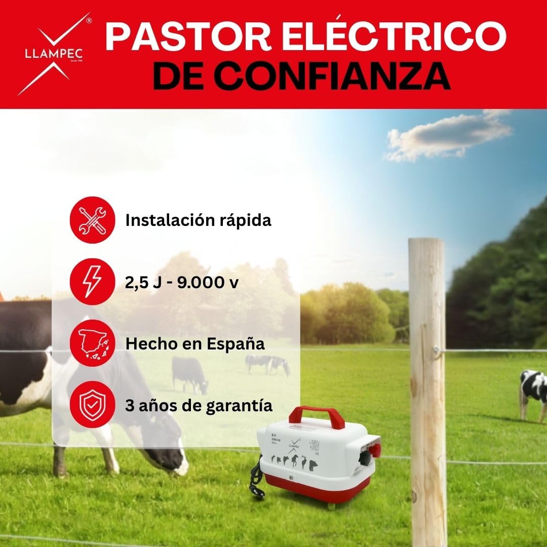 Llampec Pastor Eléctrico 01 Guarda Can con Conexión a Red 230v – 2,5 J