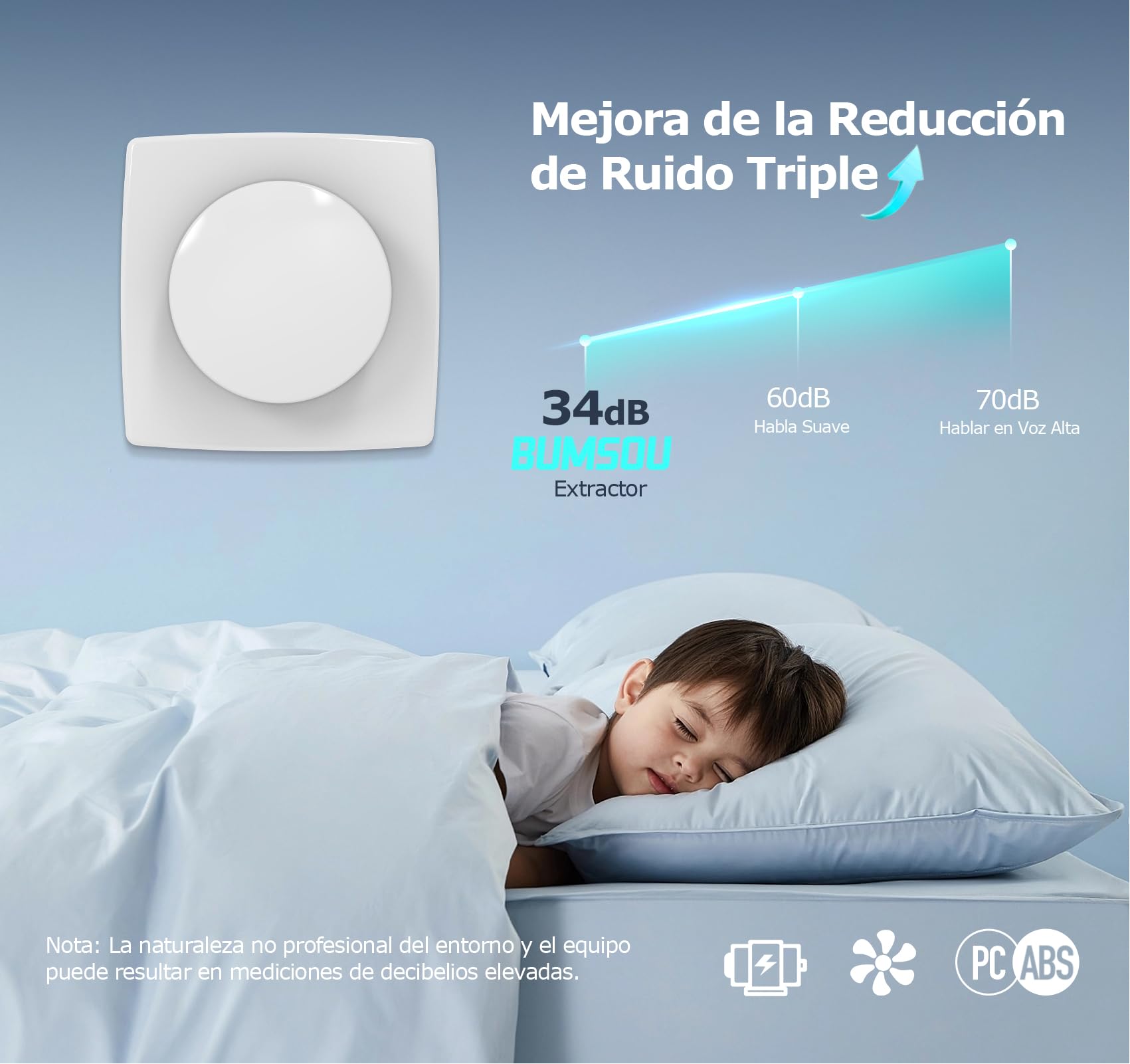 Extractor de Baño 100mm, Extractor de Aire Silencioso y Potente Mejorado,130m³/h IPX4 Ventilador Extractor de Aire, Ahorro Energético, Fácil de Instalar,Ideal para Baño, Cocina, Garaje, Sótano