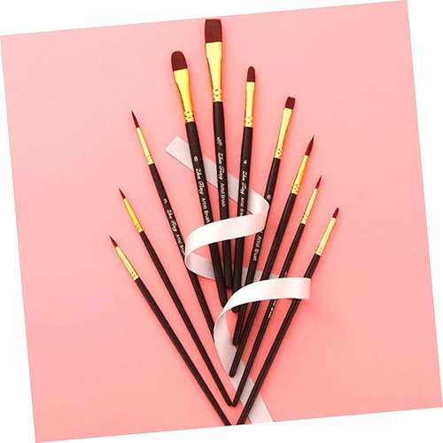 Miniatura 2 de EXCEART 50 Pcs Nylon Hair Brush Nail Art Brushes Artist Drawing Brushes line Marker Sketch Gouache Brushes line Drawing Brush Pen Kits Watercolor