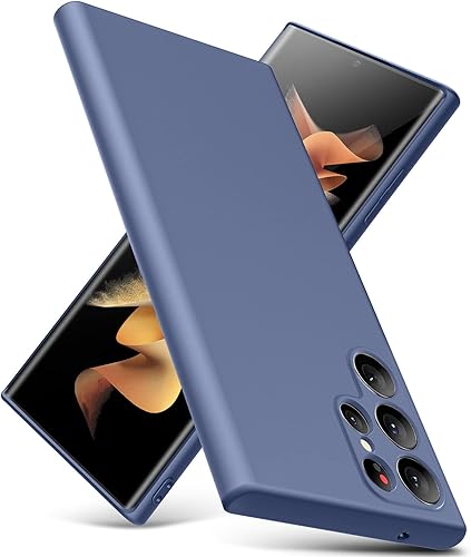 Funda para Samsung Galaxy S22 Ultra, funda delgada de silicona líquida, a prueba de golpes, funda delgada para Samsung Galaxy S22 Ultra, funda