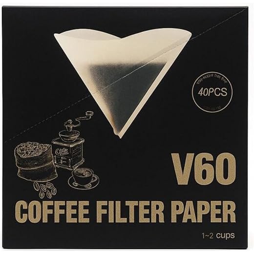 AASHONEE 40 Pieces Conical Paper Coffee Filters Paper Size 0