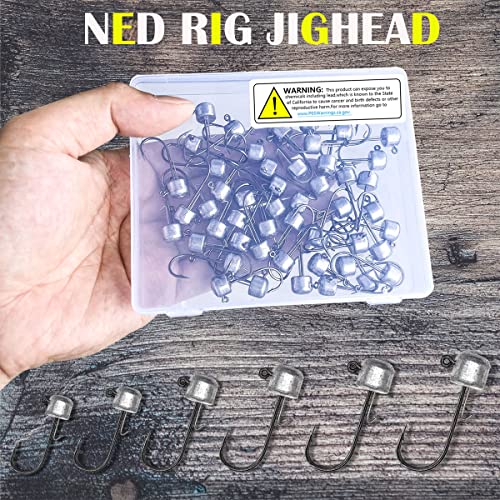 Hameçons Ned Rig pour éviter les décrochages de poissons avec leurres souples