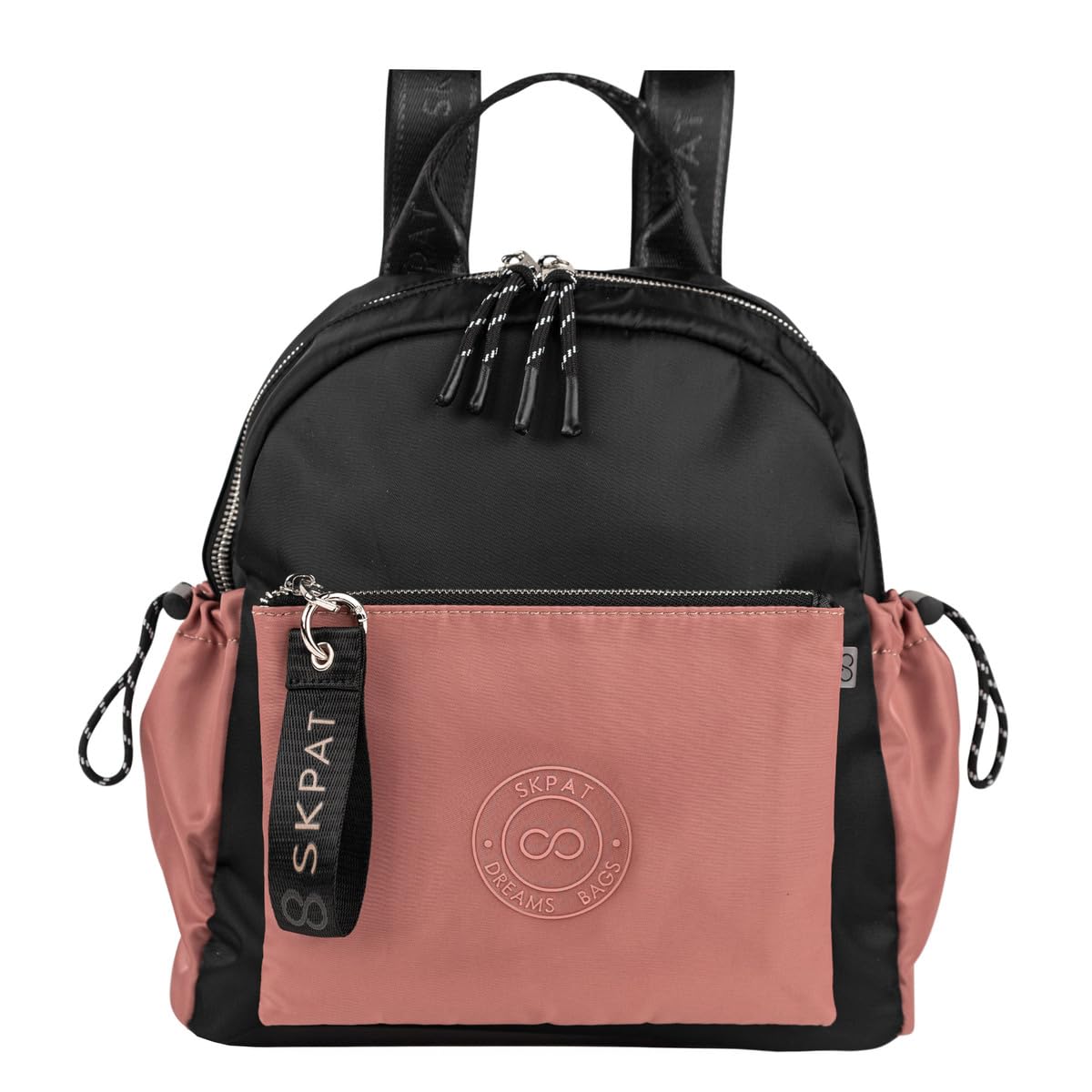 SKPAT - Bolso Mochila Mujer Elegante Tipo Casual Moderna Para Vestir Mochilas Mujer Estilo Urbano Mochila Negra Mujer Pequeña Ideal Para Uso Diario
