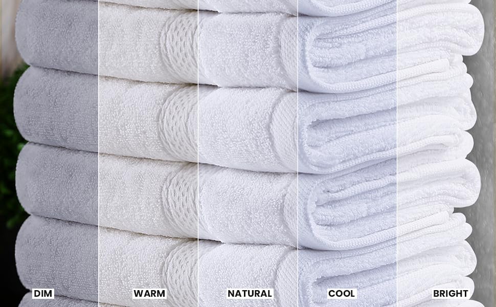Image of Utopia Towels 6 Pack Premium Hand Towels Set, 16 by 28 inches, 100% Ring Spun Cotton, Ultra Soft and Highly Absorbent 600GSM Towels for Bathroom, Gym, Shower, Hotel, and Spa, White