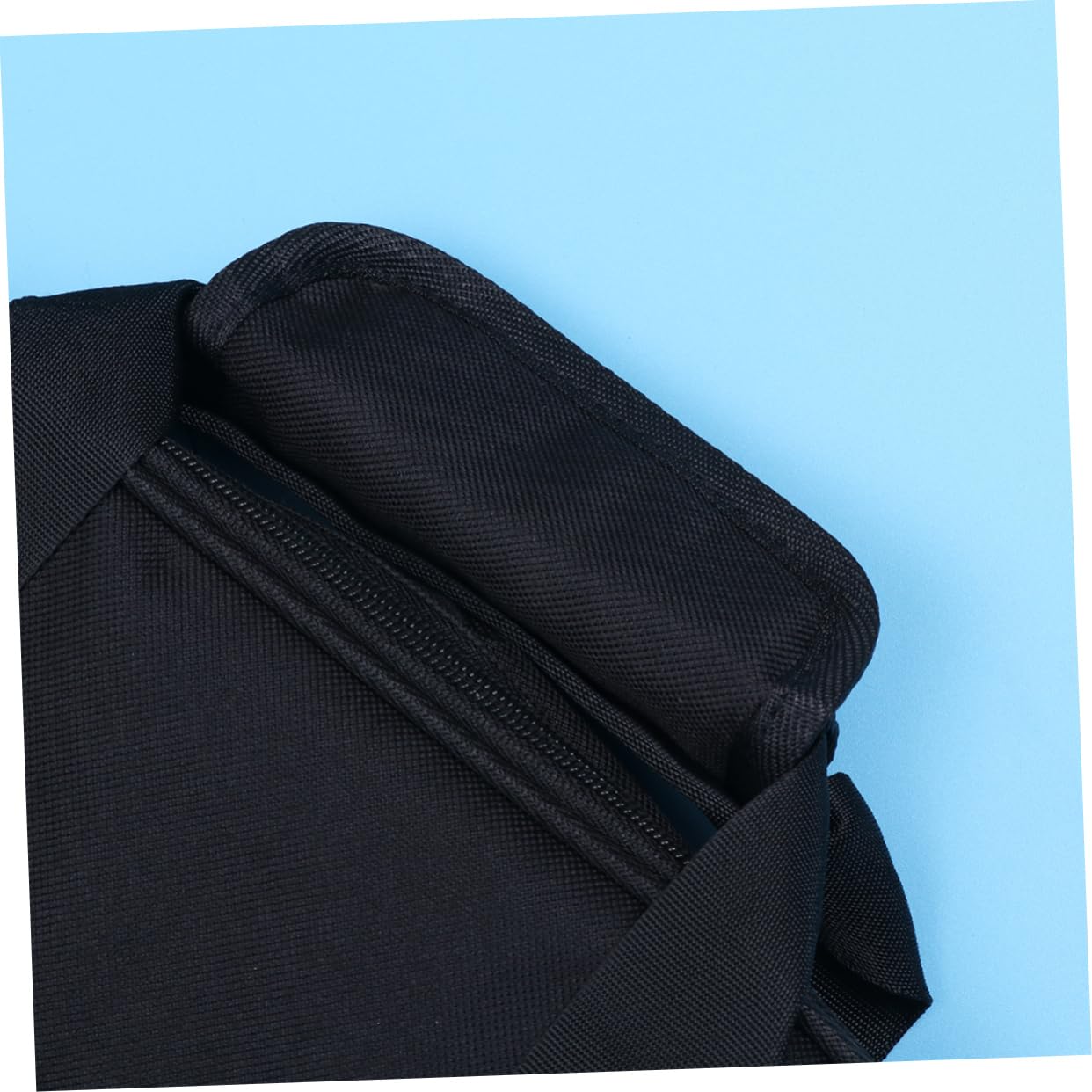 HEMOTON Custodia per Bacchette Batteria in Pvc Nero Grande Capacità, Maniglia per Trasporto, Ganci Doppi, per Pratica e Concerti