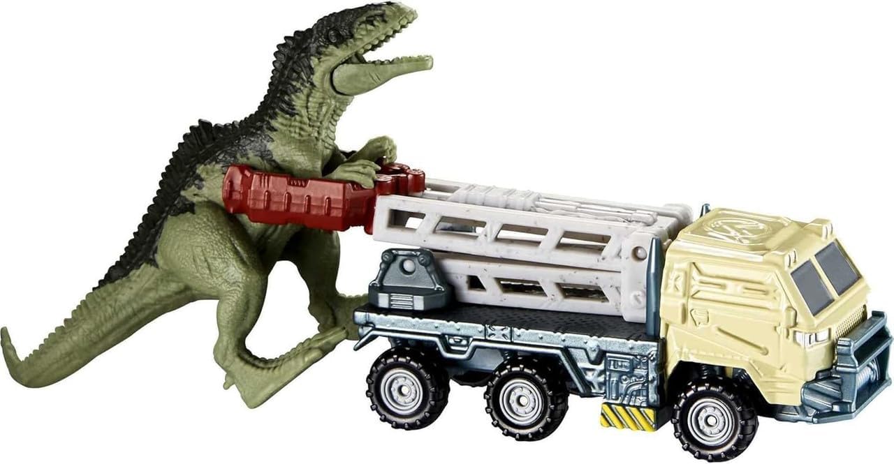 Jurassic World Matchbox Dinosaur Vehicle Playset Bundle, Die-Cast Cars and Helicopters Collection, Kids Toys, Ages 3+, 4 Pack FMY31-956G