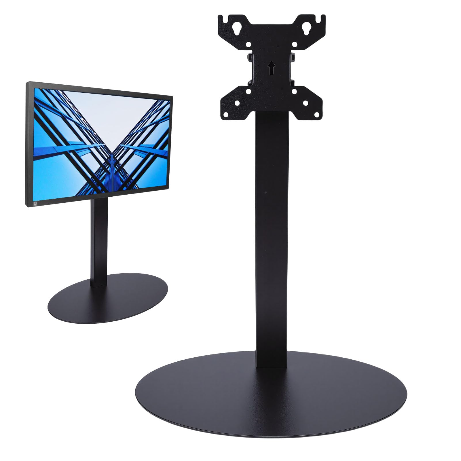 Supporto da Scrivania Indipendente per Display Singolo, Angolo Regolabile per Schermi da 14 a 34 Pollici, Home Office, Montante in Acciaio