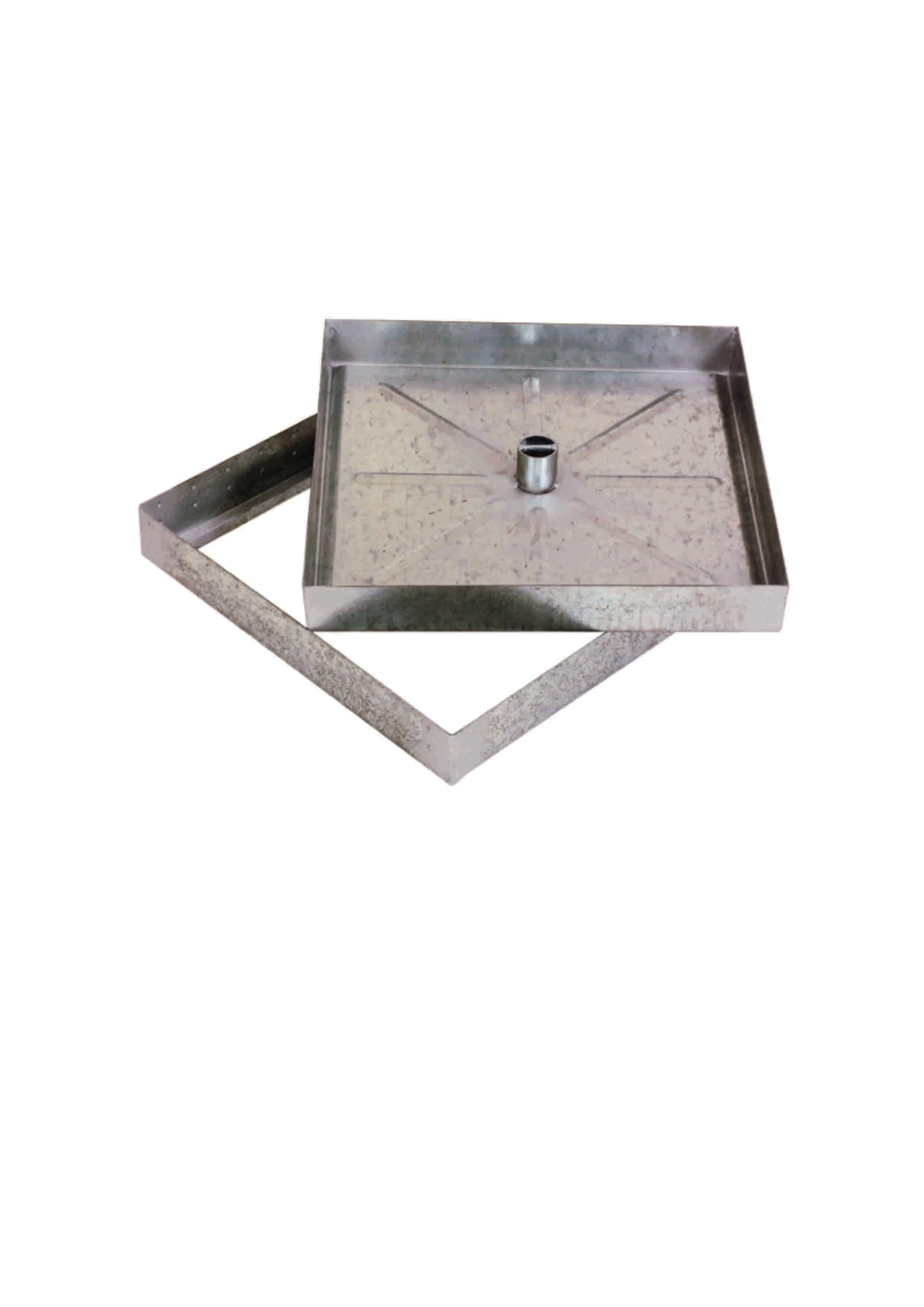 Trappe de visite à carreler acier galvanisé 500x500x25mm