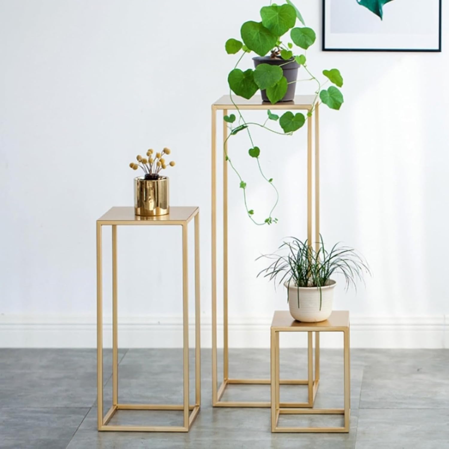 Oanawyシンプルアイアン製フラワーラック リビングフロアスタンド式 室内観葉植物用プランタースタンド 玄関バルコニー収納ラック