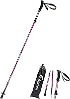 Vista 7 de Aluminio plegable ultraligero viaje trekking senderismo poste para hombres y mujeres