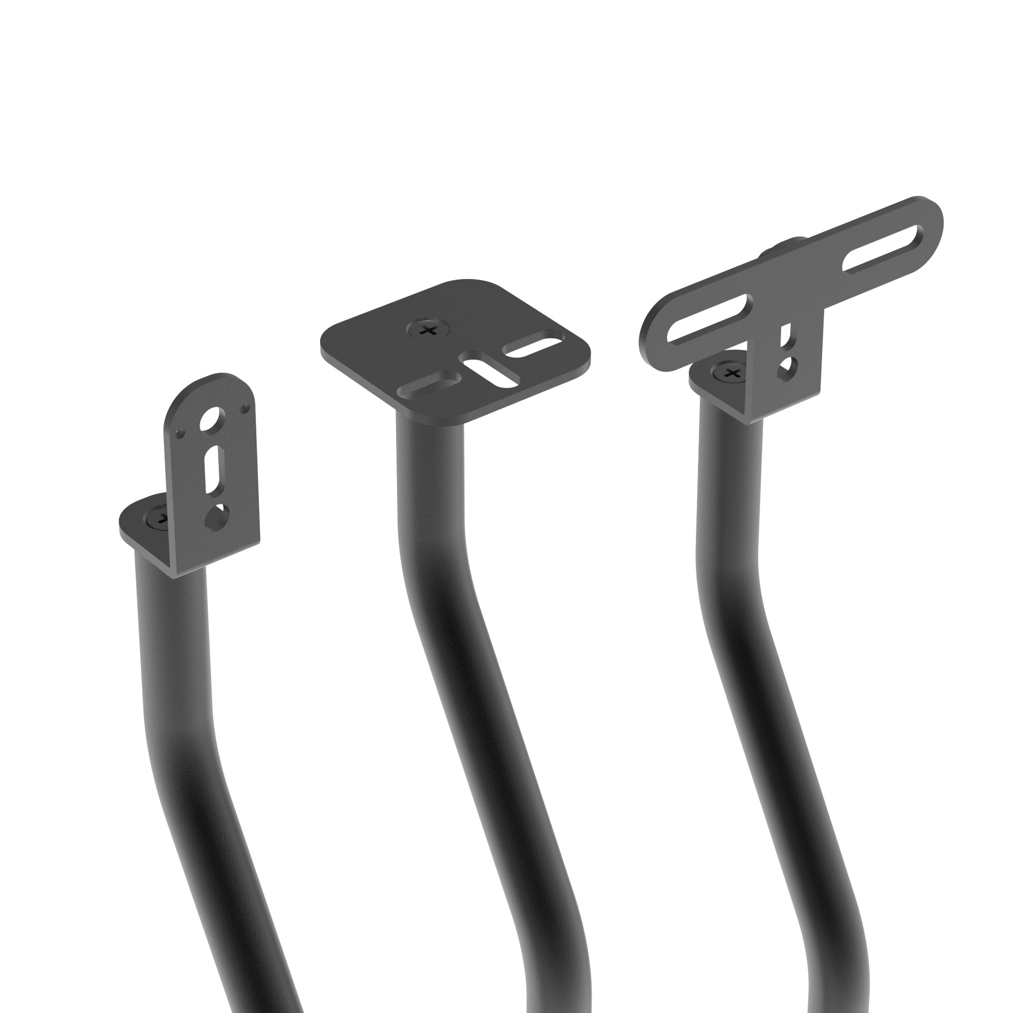 Kanto SLH Universal Height Adjustable Speaker Stands for Satellites up to 4 kg | Pair | Black