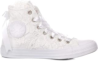 converse bianche alte amazon