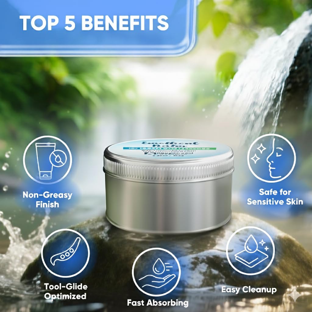 Massage Tools Emollient Balm - Natural Essential Massage Oil - Myofascial Release Tool Massage Cream for Massage Therapy - IASTM Tool Muscle Rub Ultra Strength - Gua Sha Tool Partner for Body (195g)